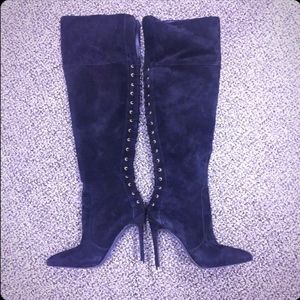 Jessica Simpson Black Suede Over the Knee